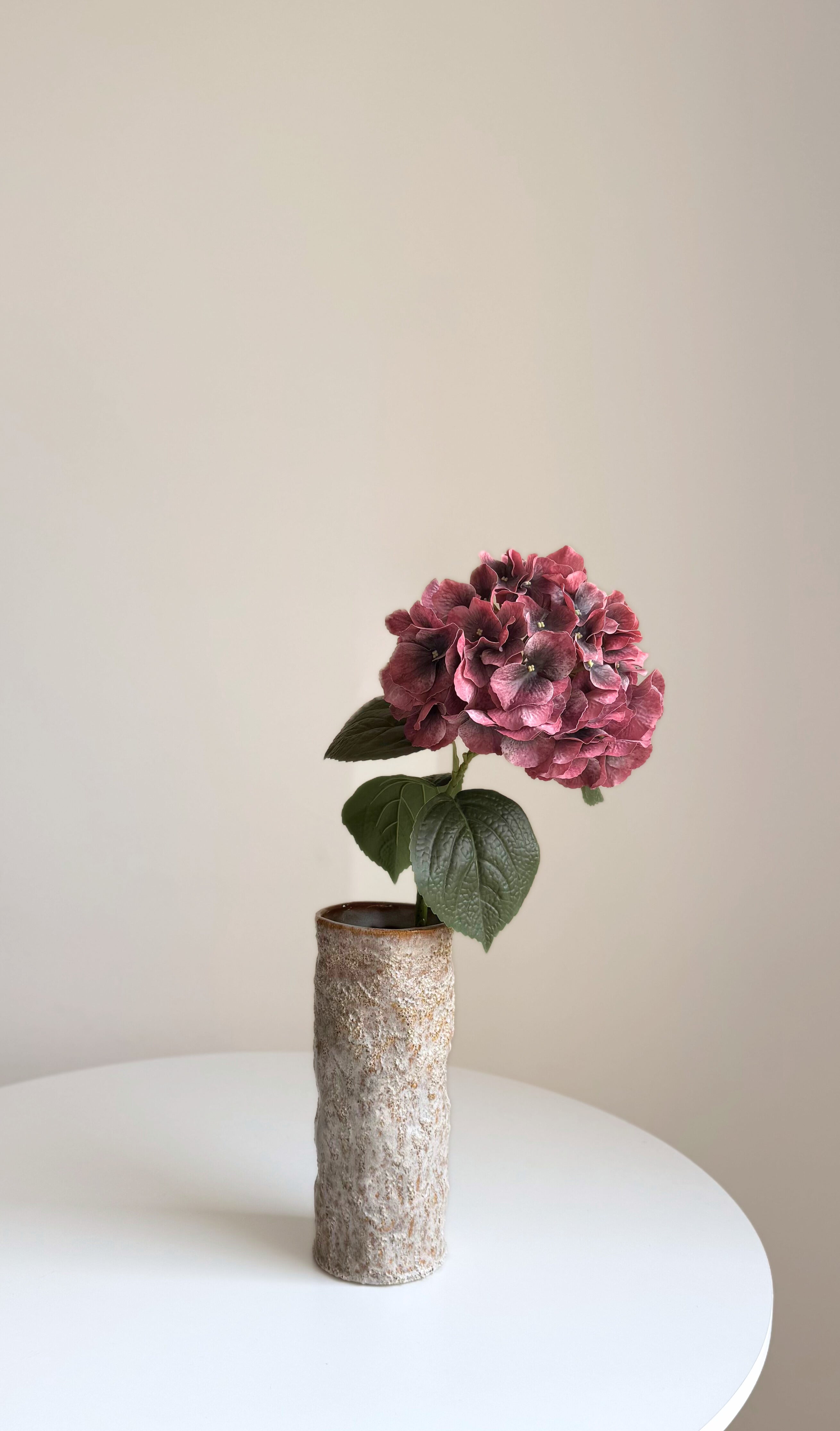 Hydrangea Stem - Dark Red