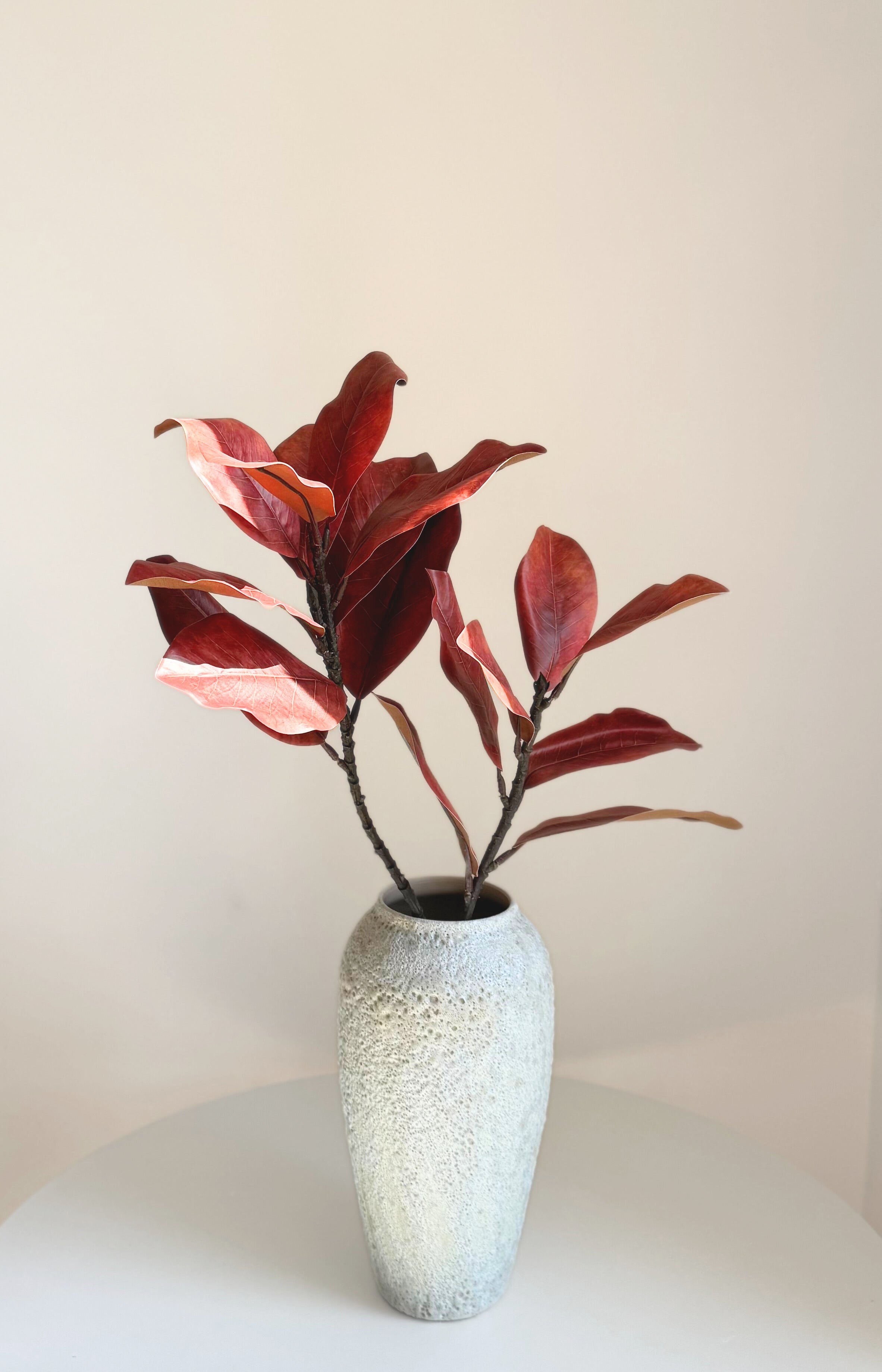 Large Magnolia Branch - Red