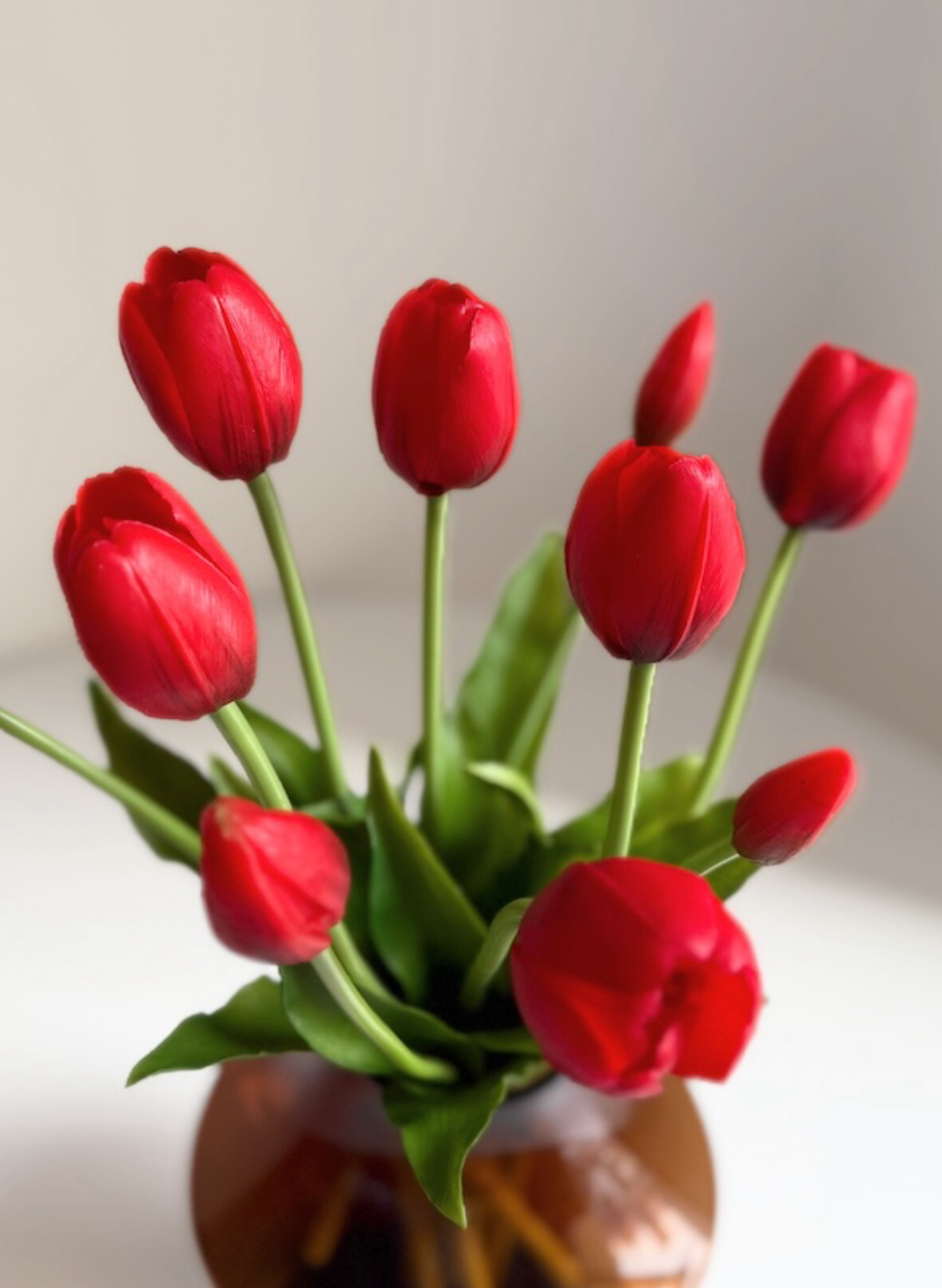 Red Tulips bunch of 10