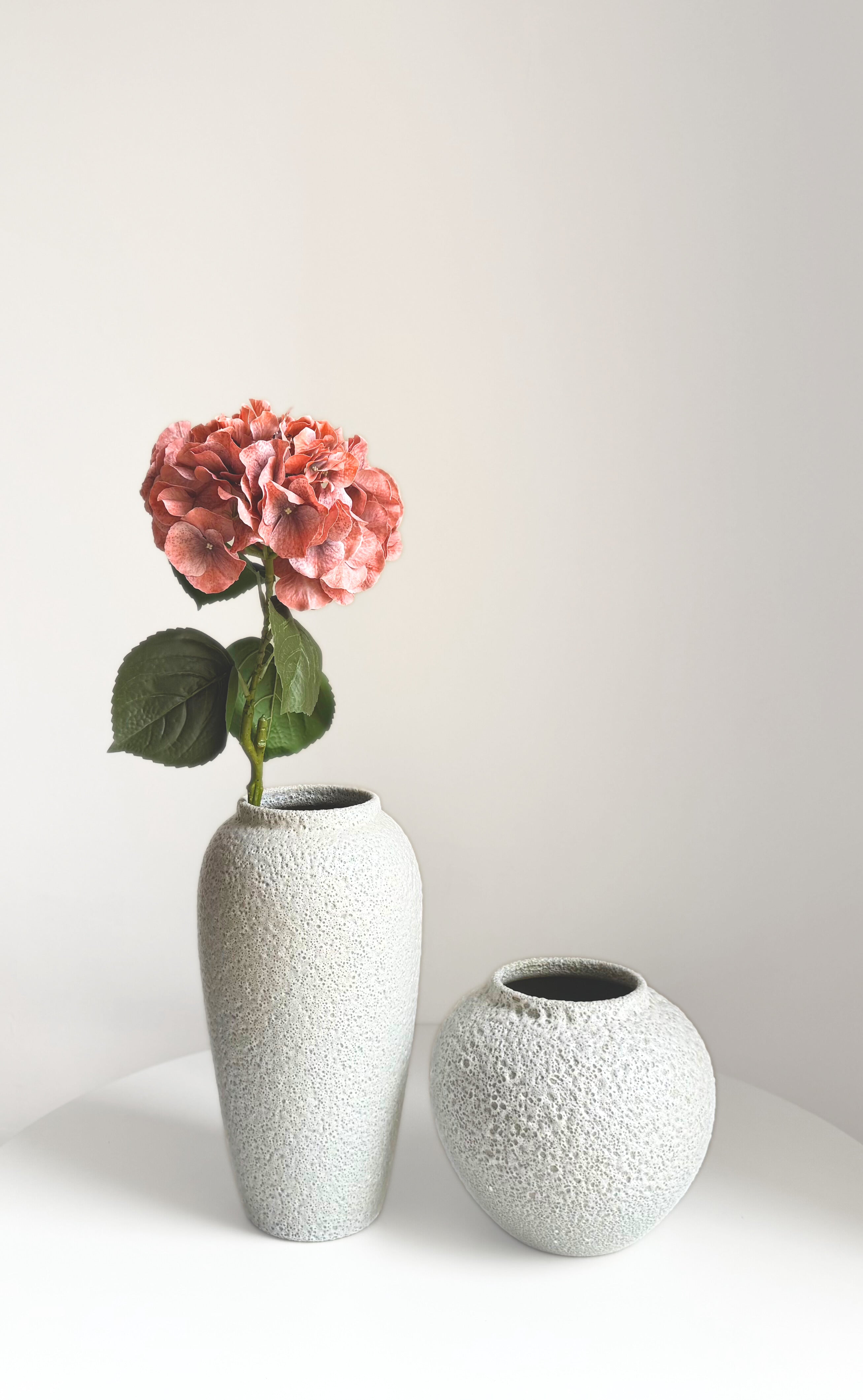 Tall Sea Foam Surface Vase