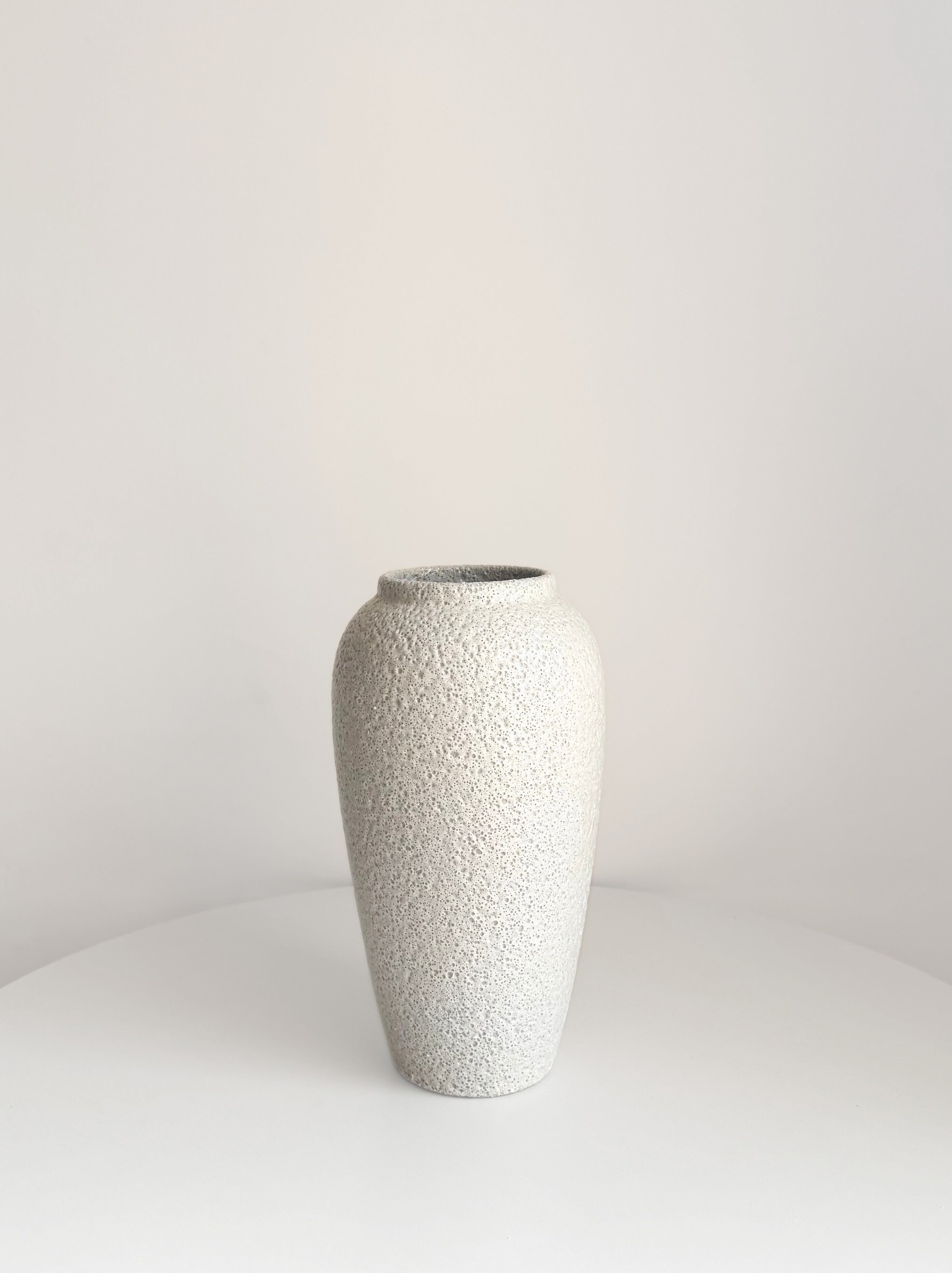 Tall Sea Foam Surface Vase